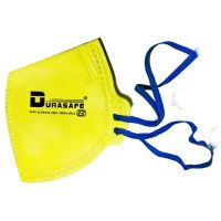 Durasafe DS 130 FFP1 Dust Mask ISI Certified | 3-Layer Protection Against Dust, Particles & Fine Aerosols | Reusable Comfortable Respirator Yellow/Grey | Safety Mask for Construction Welding Industrial Use UAE - Best Price Pack